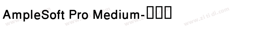 AmpleSoft Pro Medium字体转换